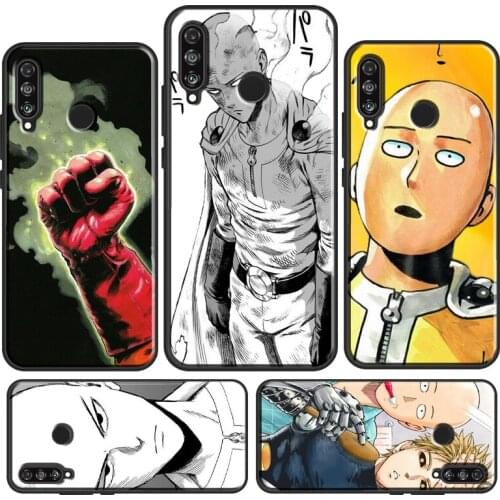 One Punch Man Japan Manga Case For Huawei P40 Lite P30 P20 Pro Mate 20 Lite P Smart 2019 Nova 5T Honor 10i 8X 9X 8A