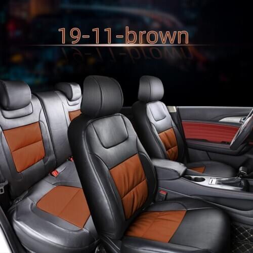 BOOST Custom Leather Car Seat Cover For Mitsubishi Skoda Subaru Tesla Hyudnai Chevrolet Volvo Automobile Complete set Cushion