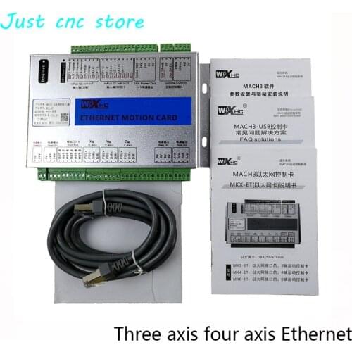 CNC Mach3 Ethernet port Motion Card XHC Controller Breakout Board 2MHz Support Win7 speed controller dc pwm