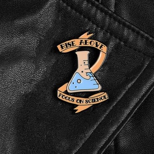 Chemistry pins Brooches science Exploration and discovery jewelry Backpack Bag Hat Leather jeckets Accessories scientist Jewelry