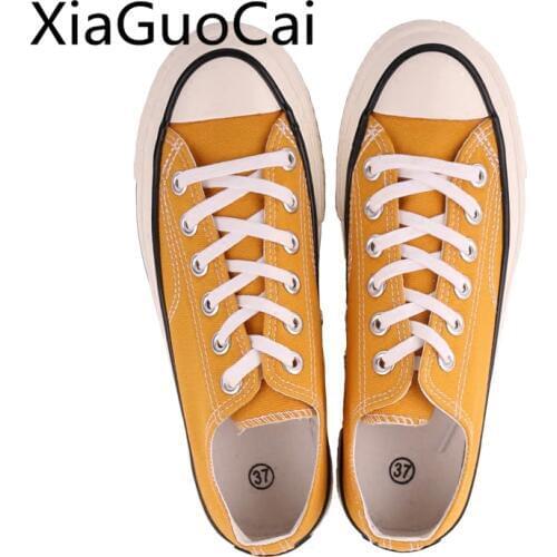 1970s Fashion Harajuku Style Mens Casual Shoes Unisex Korean Mens Sneakers Four Seasons Couple Canvas Shoes