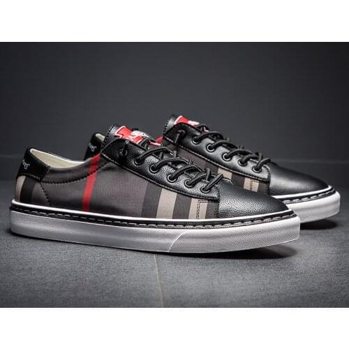 Fashion men casual shoes Mens casual Sneakers fashion flats shoes lace up male shoes