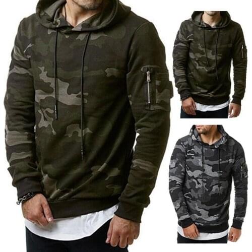 Bigsweety Fashion Camouflage Hoodies Sweatshirt Plus Size Male Hooded Sweatshirt Side Zipper Men Fitness Sweatshirts Hoodies 3XL