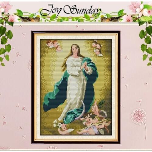 Virgin Mary (3) Patterns Counted Cross Stitch 11CT 14CT Cross Stitch Set Wholesale DIY Cross-stitch Kit Embroidery Needlework