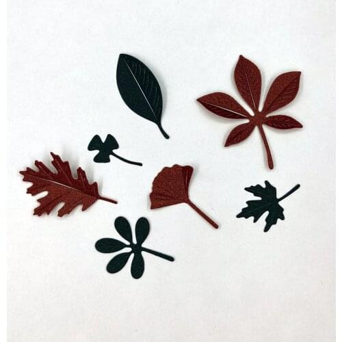 Leaf Combination Metal Cutting Dies For Scrapbooking New Troqueles Stamps And Planner Dies Embossing Folder Cut Stencil