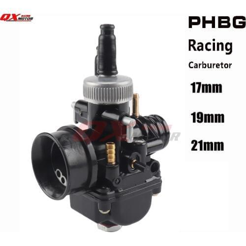 New Motorcycle 17 19 21mm Racing Carburetor For PHBG DS Carburetor Fit 50cc-100cc 2 stroke Scooter Moped free shipping