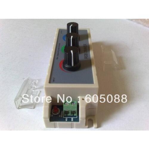 DC12V-24V 108W/216W rgb led dimmer switch common anode 3 channels output knob tunable DIY controller 10pcs/lot DHL free shipping