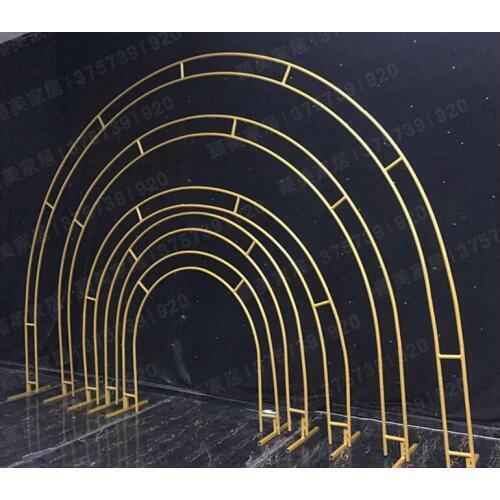Wedding props ying mei new iron arc shelf arch ring rainbow arch round flower door wedding supplies