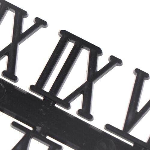 1Set Roman Numeral DIY Digital Replacement Gadget Repair Clock Parts Clock Dial Digital Mechanism Parts Card Clock Accessories