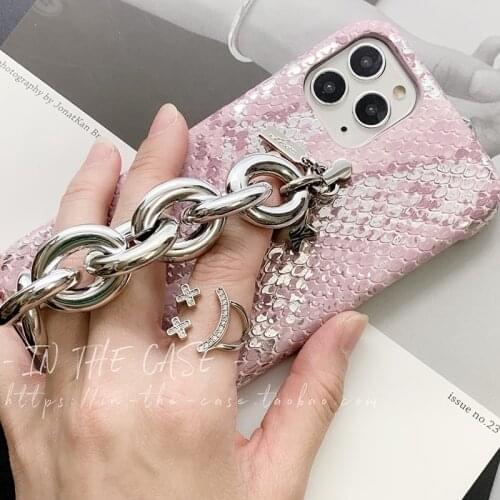 Luxury Brand lattice Metal lanyard Soft leather Phone Case For iPhone 7 8 Plus X XS XR MAX 11 Pro 12 MiNi SE Lambskin back cover