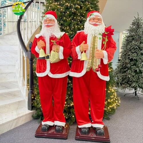 Merry Christmas Decorations Shopping Mall Welcomes 1.8m Santa Claus, Voice-activated Dancing Music Electric Santa Claus New Year