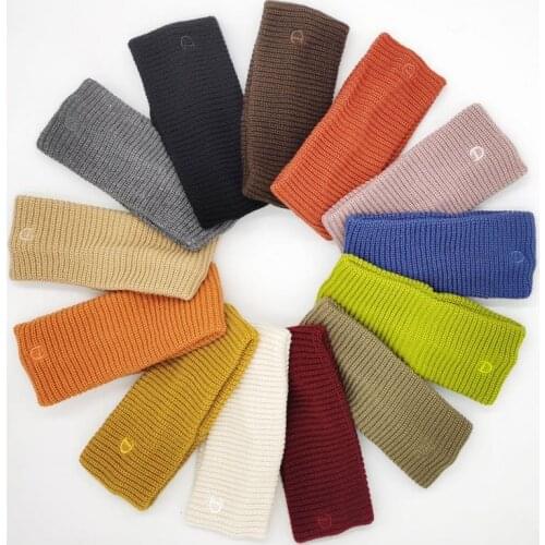 Wide Brimmed Pure Color Hair Ban Knitting Wool Wash Face Makeup Hairband Headwrap Stretch Headwear Fashion Headdress Accessories