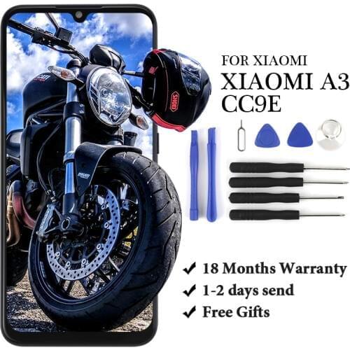 Super AMOLED for Xiaomi Mi A3/ CC9e lcd Display Touch Screen Digitizer Assembly Replacement Parts 6.01" For Xiaomi CC9e LCD
