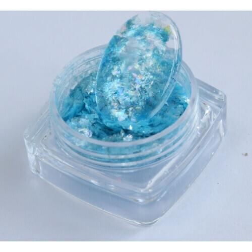 1 Pot Nail Glitter Polarized Powder Fantasy High Gloss Opal Powder Ultra-thin Ice Crystal Cloud Brocade Fluorescent Powder Tr#91