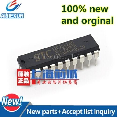 10Pcs 100%New and original STC12C2052AD-35I-PDIP20 in stock