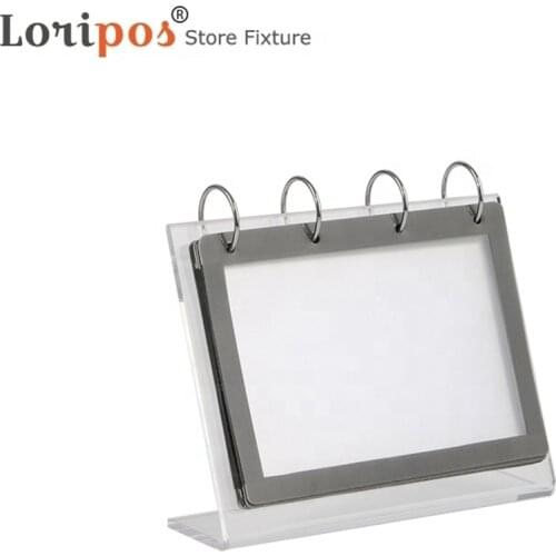 15.3x10.5cm l Acrylic Menu Stand Album Photo Display Rack for Restaurant Advertising Food List Showing Rack