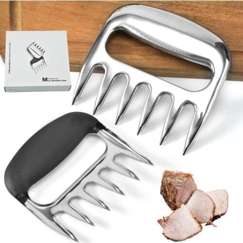 2 Pcs Stainless Steel Bear Claw Barbecue Fork Dividing Machine Meat Tearing Tool