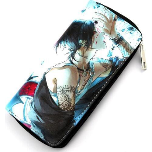 Anime Tokyo Ghoul Wallet Bai zipper Type Long Anime Purse Uta Colorful Coin Bag