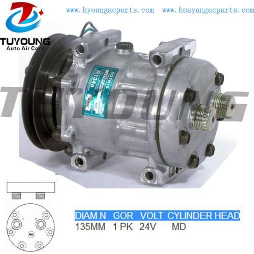 7H15 auto ac compressor for Iveco New Holland excavator 500388059 6901439
