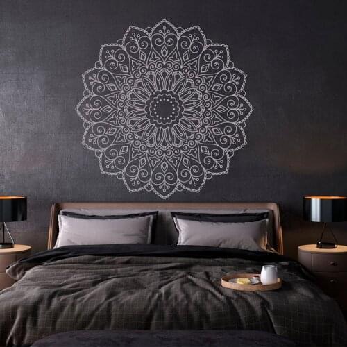 Big Yoga Mandala Decals Vinyl Home Decor for Living Room Bedroom Wall Window Ceiling Decoration Sticker Removable Murals 4768