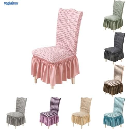 Bubble Cloth Chair Cover Corn Fleece Fabric Dustproof Cover Washable Removable Armless Slipcovers For Hotel Dining Room Banquet