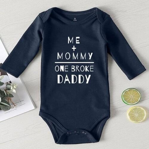 Baby Clothes Newborn Kids' Things Jumpsuit for Girls Printing Mommy Daddy Toddler Girls Fall Costume Onesie Winter Rompers