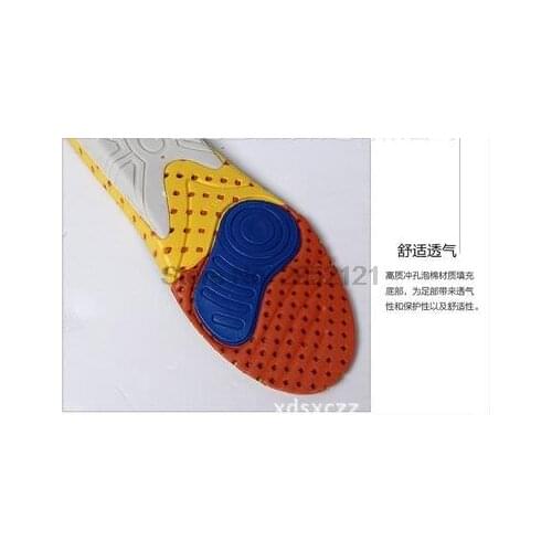 By dhl or ems 100pairs Orthotic Insole EVA Insoles Flat Foot Shock Absorbing Gel Pad Shoe Cushion Feet Pads Feet Care Pad new