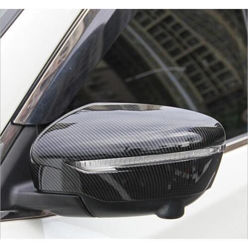 For Nissan 2014 - 2017 2018 2019 X-Trail XTrail T32 Rogue Rearview Mirror Cover Rear View Mirror Trims Car Styling Accessories