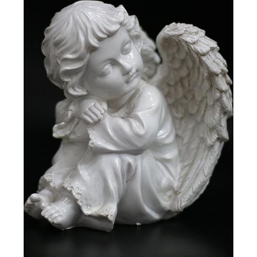 European Angel Ornaments Resin Angel Character Crafts Childrens Room Home Decor Wedding Birthday Gift statuette small statue