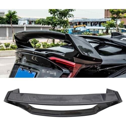Carbon Fiber Rear Trunk Wing Spoiler Splitter For TOYOTA CHR 2017UP