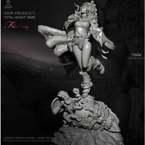 H75mm 1/24 Resin model kits figure DIY toy self-assembled TD-2543