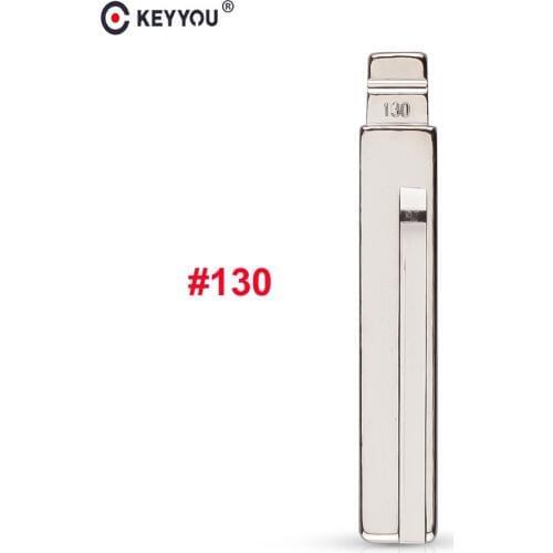 KEYYOU 20pcs/lot Remote #129 Right #130 Left Key Blade Car key embryo For Hyundai Kia HY20 Right Left Blade Car Key Embryo
