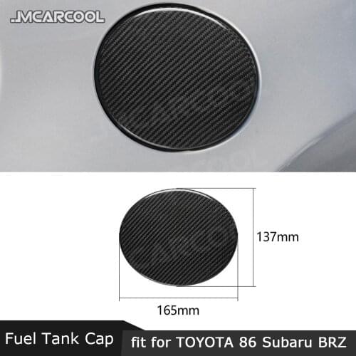Carbon Fiber Car Fuel Tank Cap Trim Cover Sticker For Toyota GT86 FT86 ZN6 Subaru BRZ 2013-2017 Car Exterior Decoration