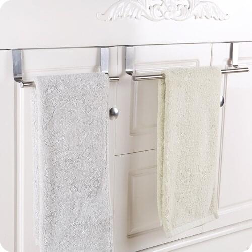 Mental Organizer Bathroom Organization Hanging Door Home Towel Holder Kitchen Hanging Hook Storage Rack