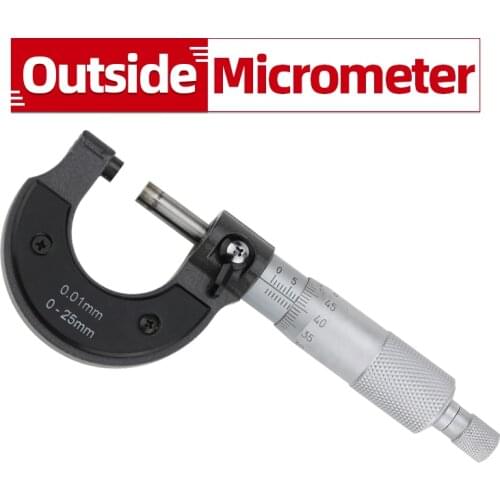 Measuring Range0-25mm Outside Micrometer Metric Carbide Gauge Standards Caliper Measurement Tools Teaching Steel Laser Engraving