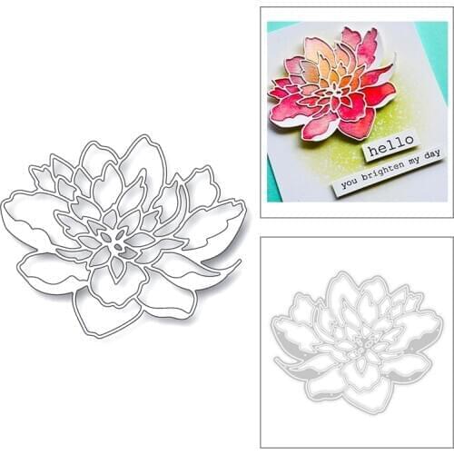 2020 New Beautiful Plant Flowers Layering Texture Embossing Metal Cutting Dies For Making Greeting Card Scrapbooking No Stamps