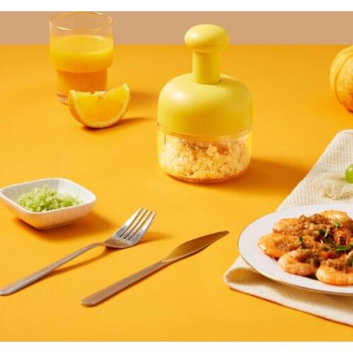 New Small Household Manual Garlic Press Push-type Garlic Masher Multi-purpose Mini Cooking Kitchen Tool