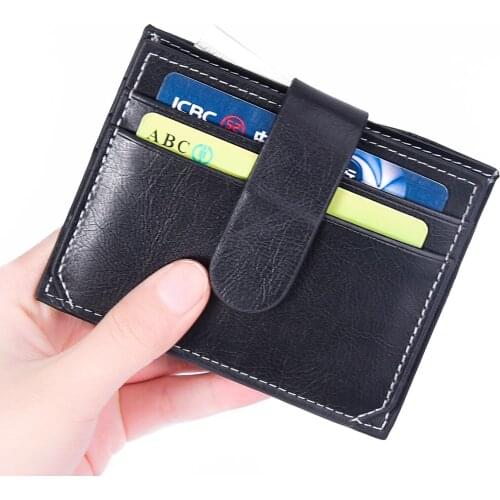 Super Slim Soft Wallet Mini Credit ID Card Holder Purse Money Case for Men Women Wallet Thin Small