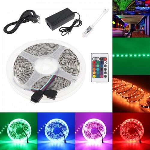 LED Strip Lights SMD 5050 60leds/m 5m RGBW RGB LED Strip LED Tape Diode Ribbon Wifi Controller DC 12V Adapter LED Strip Set
