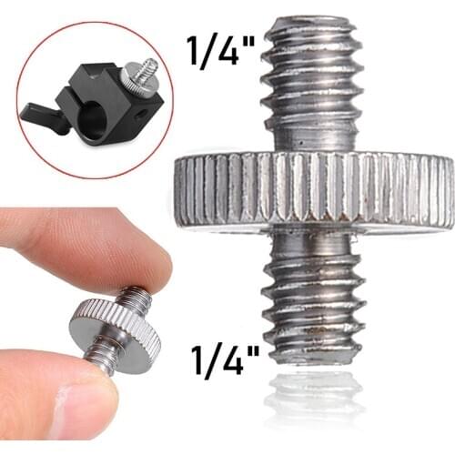 1/4" to 1/4" Inch Camera Screw Tripod Mount Ball Male Converter Adapter