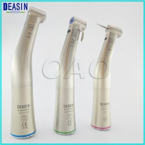 Top quality 1:1 1:5 20:1 Dental MicroMotor Inner water way contra angle E-Type polish tool BLUE GREEN RED RING