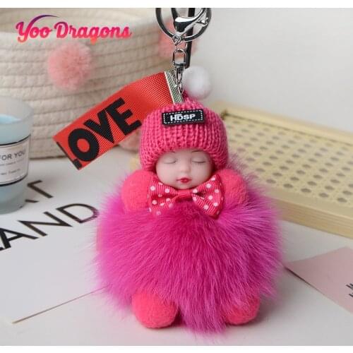 Work Hard Doll Keychains Soft Toys