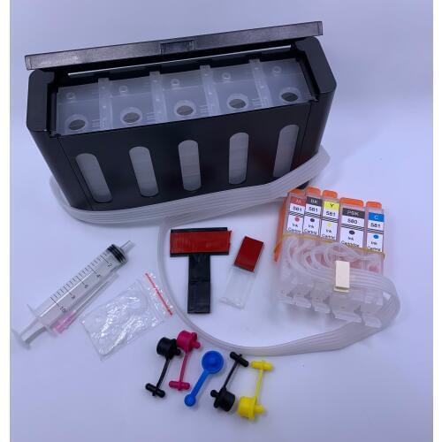 YOTAT 5color PGI 580 CISS Ink Cartridge PGI-580 CLI-581 For Canon PIXMA TR7550 TR8550 TS6150 TS6151 TS6250 TS9550 TS9551C