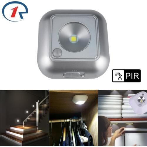 ZjRight Smart LED Cabinet Light PIR Motion Sensor Human Body Induction night light Kitchen Closet Toilet bookcase mini wall Lamp