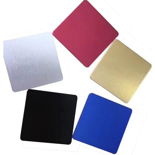 200x200x0.5mm 5052 Color Black Red Silver Gold Rose Copper Blue Grey Anodized Anodising Aluminum Aluminium Sheet Plate