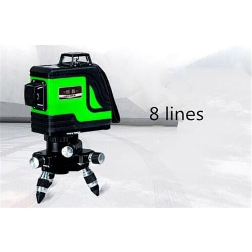 8 Lines 9 Point Laser Level (4V4H9P) Rotary Cross Level Laser Line (Self Levelling Within 3 Degrees) LL01