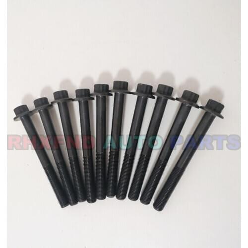 10PCS cylinder head bolt R2 RF for Ford Econovan Courier Escort Tempo 1998cc 2.0D 1983- for Suzuki Vitara Gran Vitara 2.0TD
