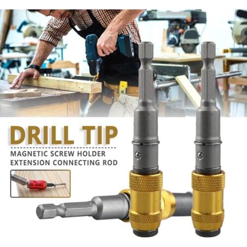 Quick Locking Screwdriver Bit Holder 1/4in Hex Shank Change Direction Magnetic Screw Bit For Electric Screwdriver Drill Tip Tool