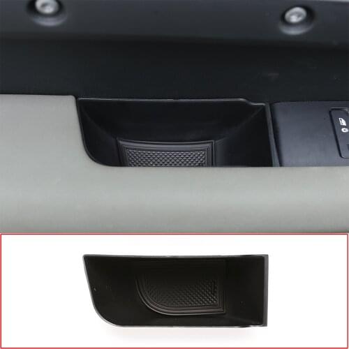 For Land Rover Defender 110 2020-2022 Car Styling ABS Black Car Door Storage Box Phone Tray Interior Modification Accessories