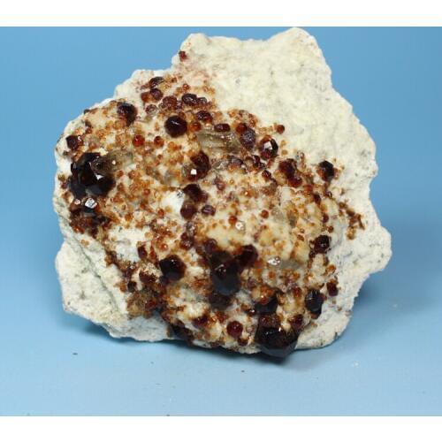 Home decor Natural garnet gem stone raw ore mineral crystal specimens teaching specimens Collection 22